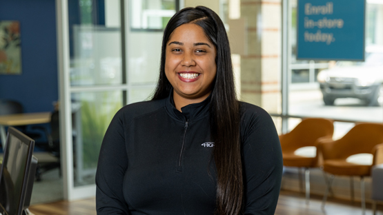 medicare specialist standing smiling